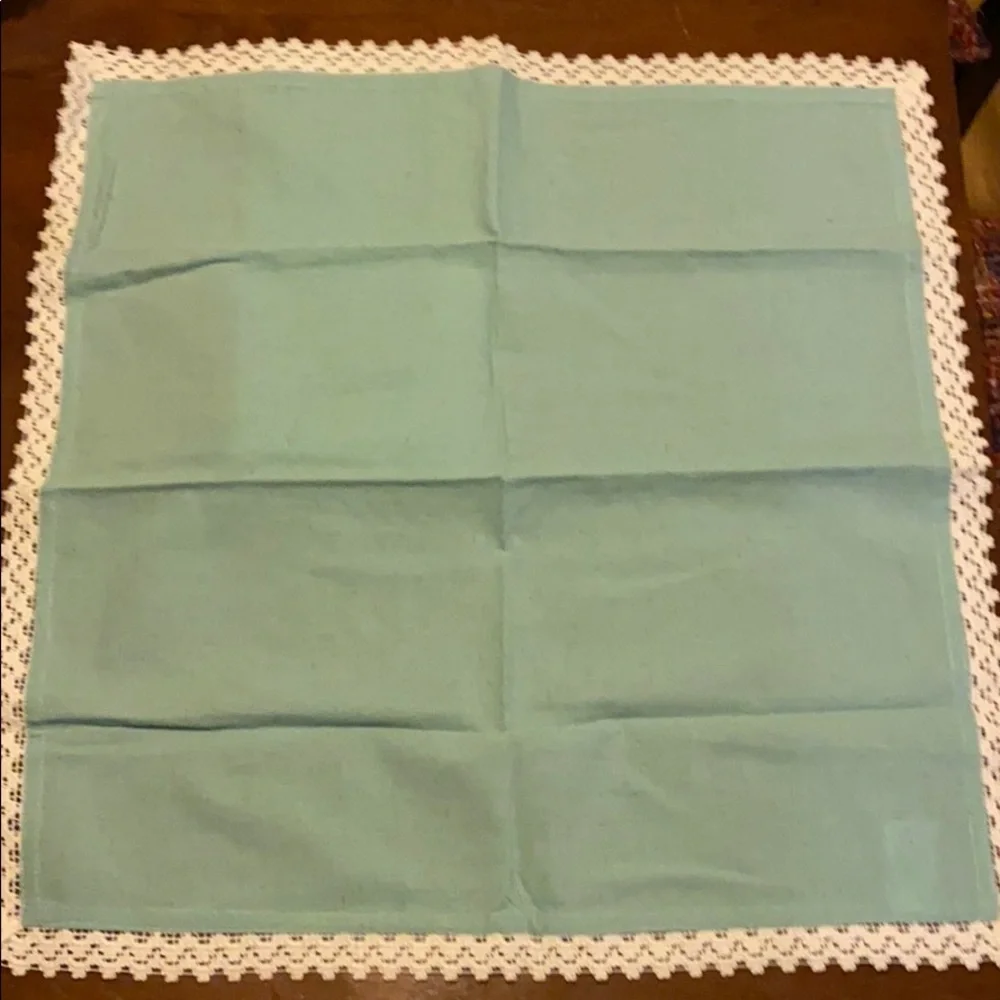 Set 4 new napkins. Robins egg blue